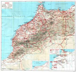 MOROCCO:Maroc,1969 map  
