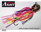 ASARI SD Salty Rubber jigs,lures 80gm, 2, Real Mother Nature Abalone 