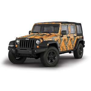 Mossy Oak 4 Door Jeep Full Vehicle Camouflage Wrap Kit  