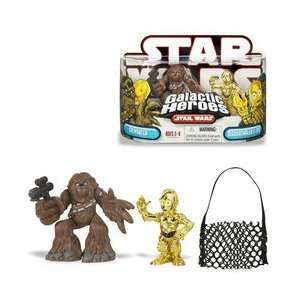    Star Wars Galactic Heroes   Chewbacca and C 3PO Toys & Games