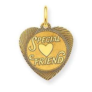   14K Special Friend Charm   Measures 18.3x13.3mm   JewelryWeb: Jewelry