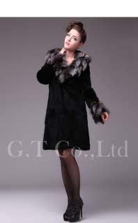 0476 women rabbit fur coats garment overcoat outwear jackets coat for 