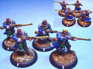 Warmachine painted miniature Cygnar Longgunners (10)  