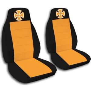Black and Orange Iron Cross seat covers. 40/20/40 seats for a 2007 to 