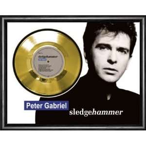  Peter Gabriel Sledgehammer Framed Gold Record A3 