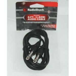  6 Ft. Shielded Cable with 1/4 Plugs Electronics