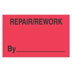  3 x 5 Repair / Rework By ____ Labels (500 per Roll 
