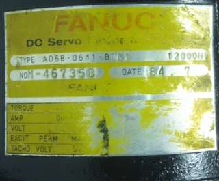 Fanuc OM DC Servo Motor A06B 0641 B081#2000M *REFURBISHED*  