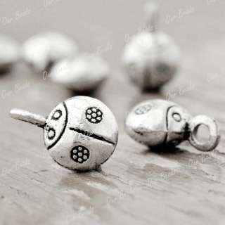 30pcs Tibet Tibetan Silver Ladybug Charms Pendant TS718  
