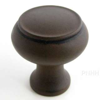 Belwith Hickory Manchester Flat Top Rustic Bronze Brown Cabinet Knob 
