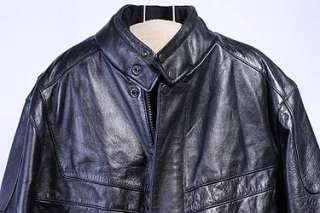 MENS FIRST BIKER THINSULATE LEATHER COAT/JACKET sz M  
