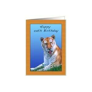  44th Birthday Card with Tiger Card Toys & Games