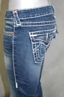 True Religion brand Jeans womens Billy Super T DEEP LAGOON RARE 