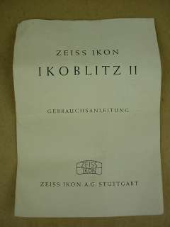 Zeiss Ikon Ikoblitz II Vintage Ikoflex TLR Flash Unit  
