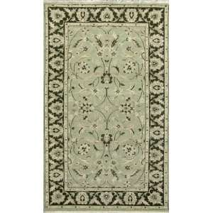   Light Green 4x6 Hand Knotted Chobi Wool Area Rug H271: Home & Kitchen