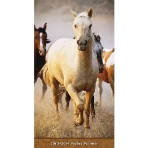  (4x7) Horses 2013 14 Pocket Planner Calendar