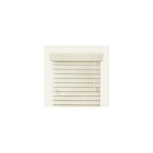  Off White 2 Customized Bass Wood Blinds,Width 61in., Free 