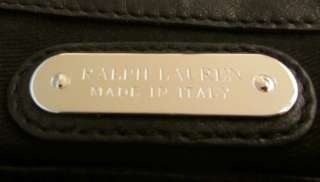 Ralph Lauren Collection HANDBAG & WALLET Black Quilted Leather  