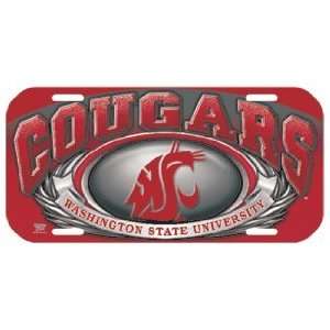 NCAA Washington State Cougars High Definition License Plate *SALE 