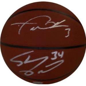  Autographed Dwyane Wade Basketball   Shaquille ONeal 