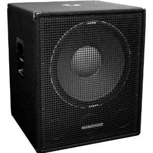  Marathon Sub 18X Single 18 Inch Subwoofer System Musical 