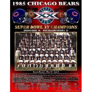  Chicago Bears    Super Bowl 1985 Chicago Bears    13 x 16 