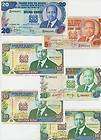 Banknote collection Kenya II used 6pcs.  