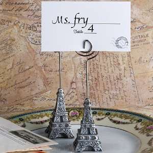   Eiffel Tower Place Card Holder Favors   5372: Health & Personal Care
