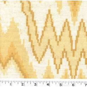  5758 Wide Flame Stitch Golden Fabric By The Yard: Arts 