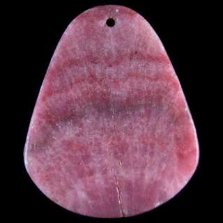 natural rhodonite jasper pendant bead stone w6889  