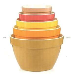  Melamine 5 Piece Mixing Bowl Set: Home & Kitchen