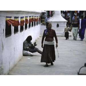  Woman, Nepal Travel Premium Poster Print by Michael Brown 