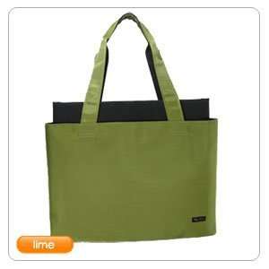  Ice Red Designs IR608 LM 5th Ave Slim Laptop Tote   Lime 