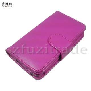 New Wallet Leather Case Pouch PU Cover For iPod touch 4 4G 4th Gen 8GB 