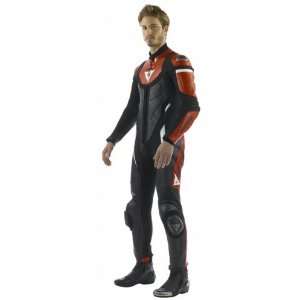  DAINESE AVRO 1 PC SUIT BLACK/RED/WHITE 46 USA/56 EURO 