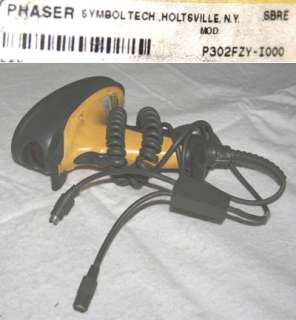 SYMBOL INDUSTRIAL PHASER BARCODE SCANNER P302FZY I000  