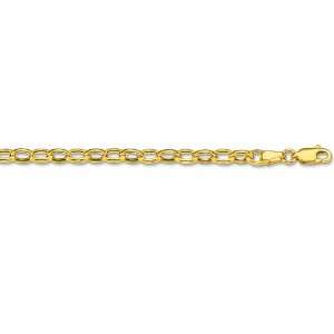    14K Yellow Gold Oval Rolo Chain   4.60mm   18 inch: Jewelry