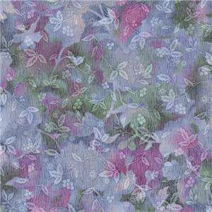 RJR Kensington Yuko Hasegawa Purple Teal Blue Green Quilt Fabric 0849 