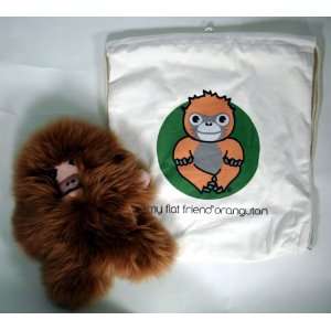    Flat Friends Orangutan with Cotton Drawstring Bag: Toys & Games