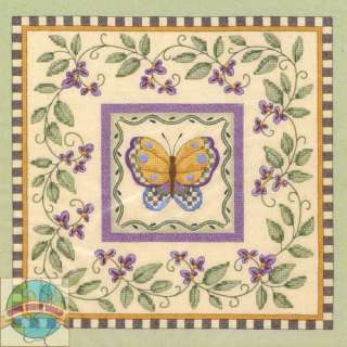 Cross Stitch Kit ~ Debbie Mumm Butterfly & Vine Sampler  