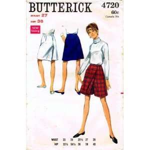   4720 Sewing Pattern Misses Culotte Waist 27 Arts, Crafts & Sewing