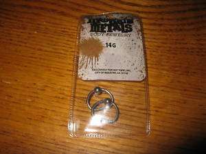 Morbid Metals Body Jewelry D Ring 14G New!  