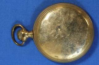   Illinois Abraham Lincoln Open Face Antique Pocket Watch 21j 14s 42mm