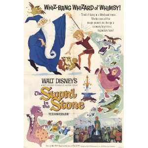  The Sword in the Stone (1964) 27 x 40 Movie Poster Style A 