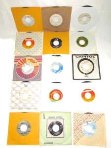 Lot of 15 45 rpm Records 7 Vinyl 1970s 1980s Classic Rock & Pop 