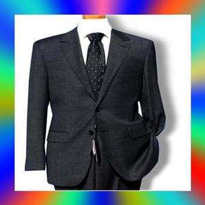 Valentino $1595 Gray Textured Hidden Stripe Mens Suit  