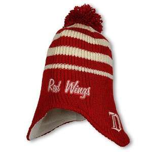   : Detroit Red Wings Trooper Dog Earred Knit Hat: Sports & Outdoors