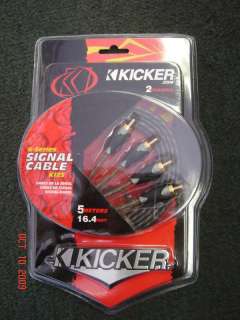 Kicker K125 Twisted Pair RCA 5 Meter 16.4 Feet FreeShip  