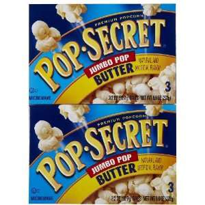 Pop Secret Jumbo Popcorn w/ Butter, 3 Grocery & Gourmet Food