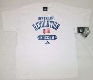 New England Revolution Youth Practice TShirt Jersey Wht  